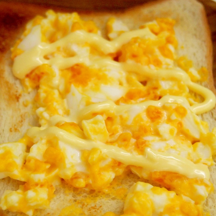 ゆで卵とマヨネーズの簡単トースト レシピ 作り方 By まるっとまる 楽天レシピ